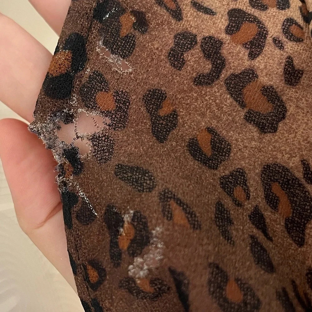 Vintage Kathie Lee Collection 90s cheetah print dress size Small / Medium - Picture 3 of 7